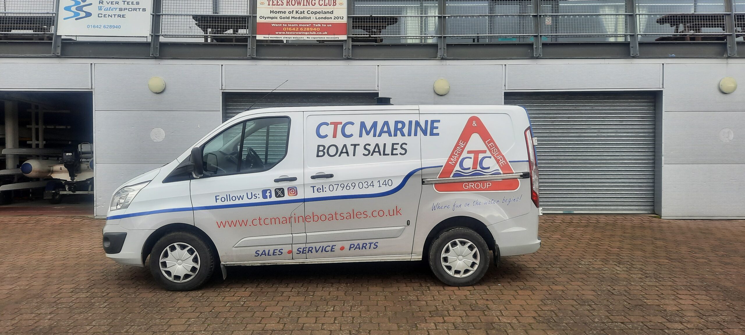 CTC marine and leisure sign written van