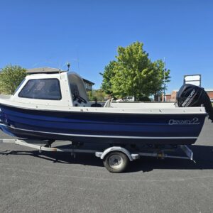 Orkney Longliner 2 fitted with Mercury F25Efi ELPT 4-stroke outboard