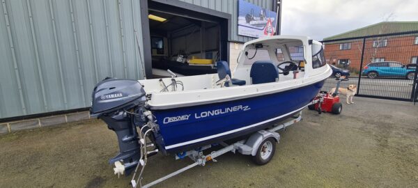 Orkney Longliner 2 Fitted with 2021 Yamaha F25 ELPT and Yamaha F2.5 auxiliary