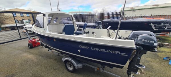 Orkney Longliner 2 Fitted with 2021 Yamaha F25 ELPT and Yamaha F2.5 auxiliary