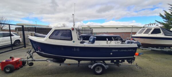 Orkney Longliner 2 Fitted with 2021 Yamaha F25 ELPT and Yamaha F2.5 auxiliary
