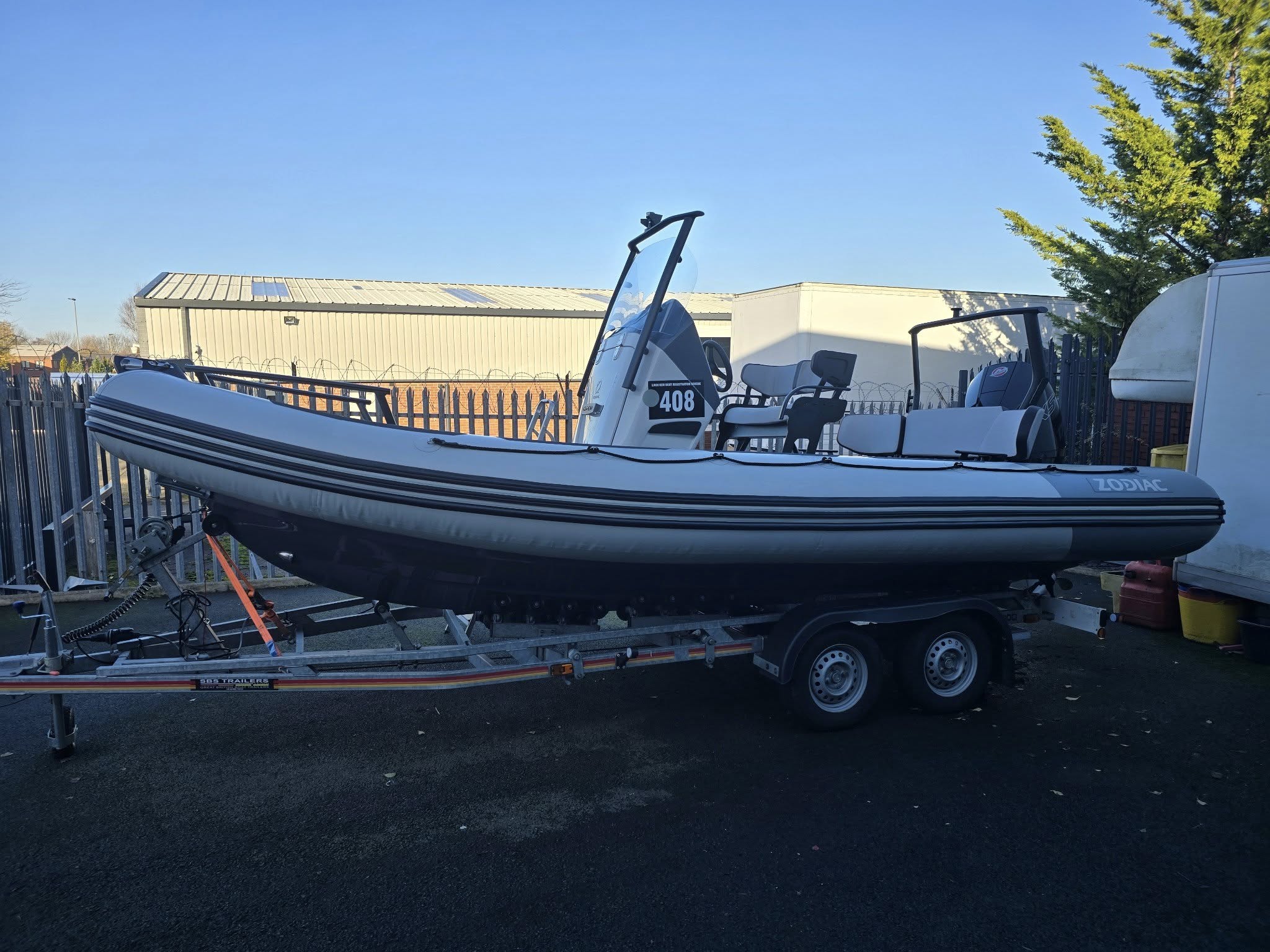 Zodiac 6.50 Open, Mercury F175 ProXS outboard motor, SBS R4-2000EL Roller Trailer Fabulous Zodiac 6.50 Open | Mercury F175 ProXS | Loaded Spec